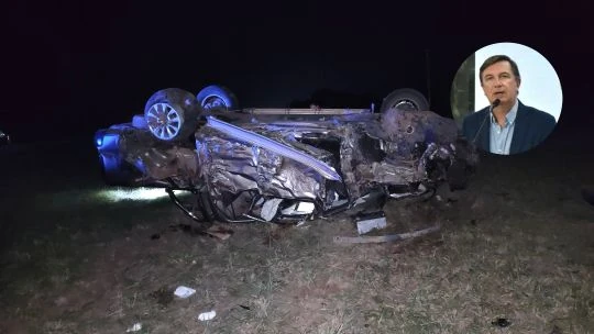 Accidente de tránsito: el presidente del Banco del Chaco permanece internado