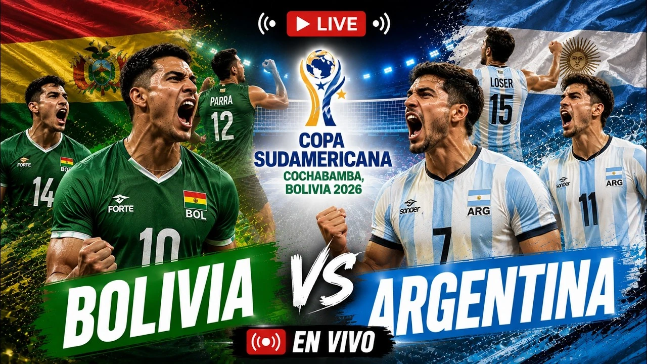 Bolivia y Argentina se enfrentan en la Copa Sudamericana de Voleibol Masculino
