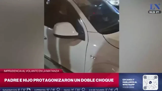 Chocó dos veces mientras enseñaba a manejar a su hijo en La Matanza