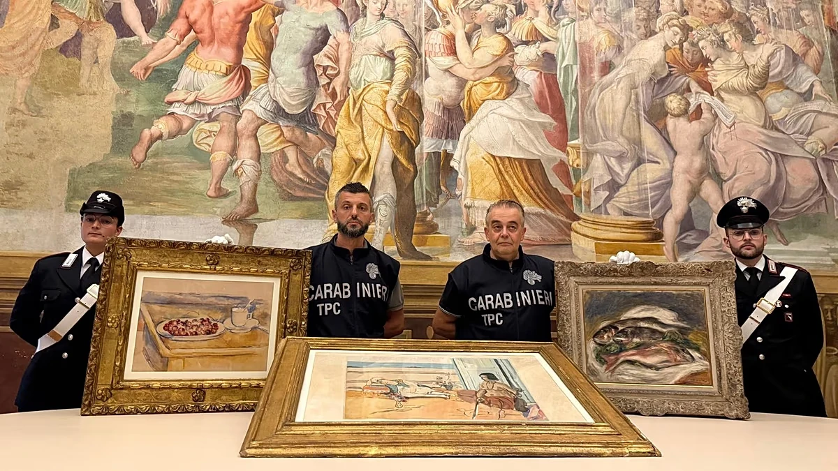 Cuerpos policiales recuperan obras de Renoir, Cézanne y Matisse robadas en Italia