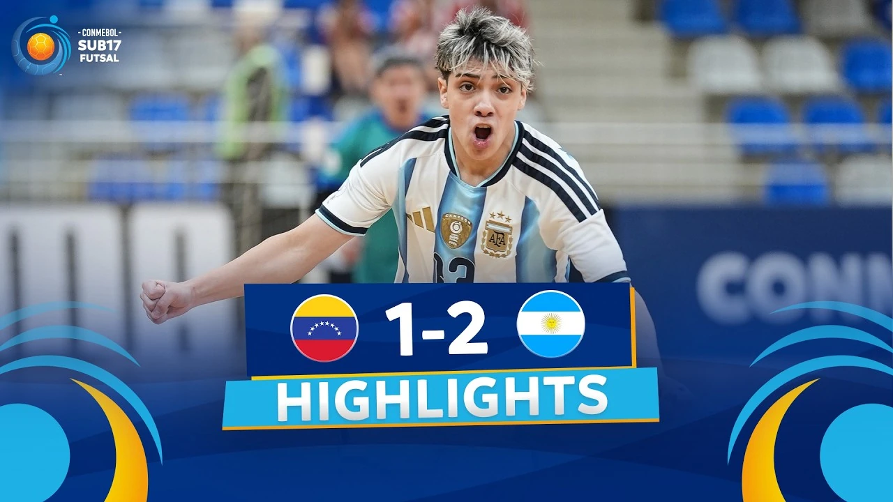Destacados del partido Venezuela vs. Argentina en el Futsal Sub-17 de CONMEBOL 2026