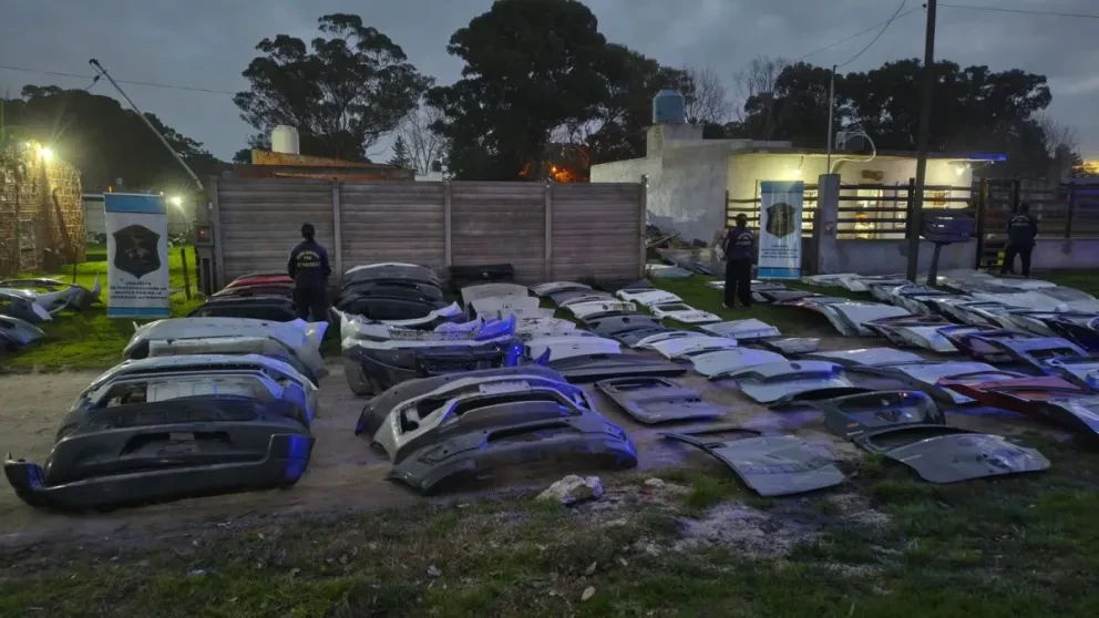 Detienen a un hombre por la posesión de 200 autopartes con numeración suprimida en Mar del Plata