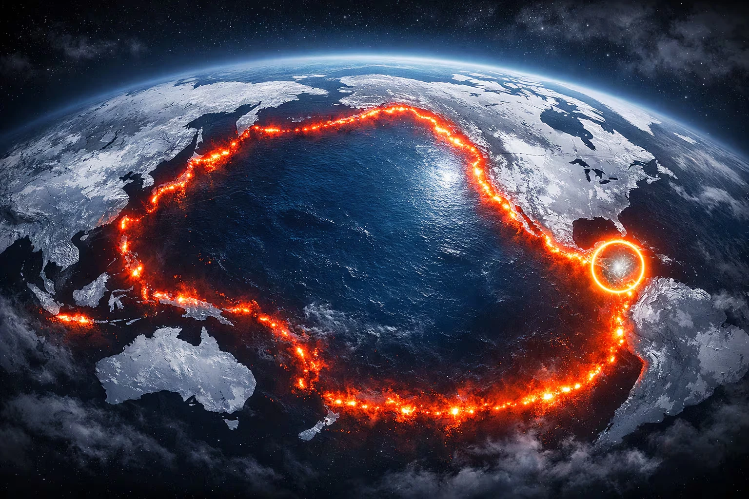 El Cinturón de Fuego del Pacífico concentra la mayoría de los sismos globales