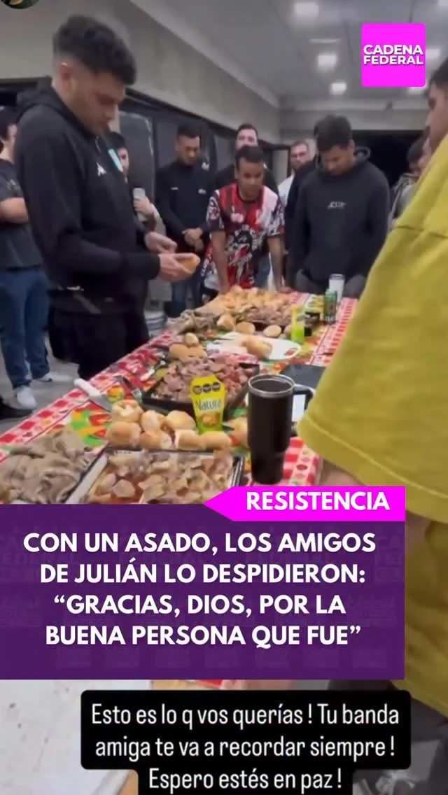 Emotivo homenaje a Julián con un asado entre amigos y familiares
