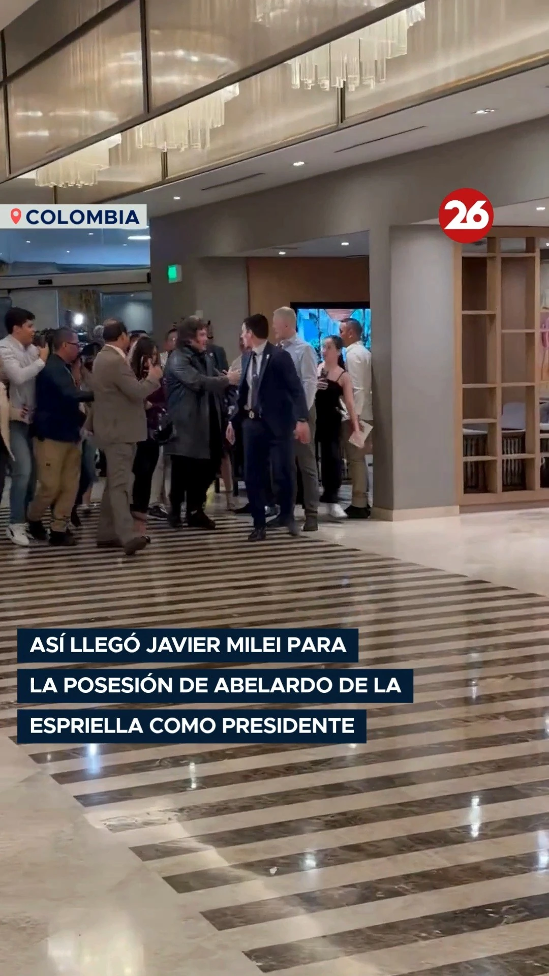 Javier Milei asiste a la asunción presidencial de Abelardo de la Espriella