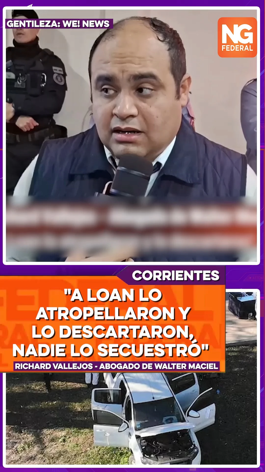 La defensa del excomisario Maciel señala a Carlos Pérez como responsable del caso Loan Peña