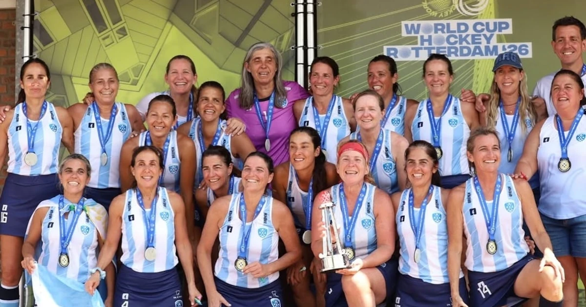 La selección argentina de hockey +50 se consagra bicampeona mundial en Rotterdam