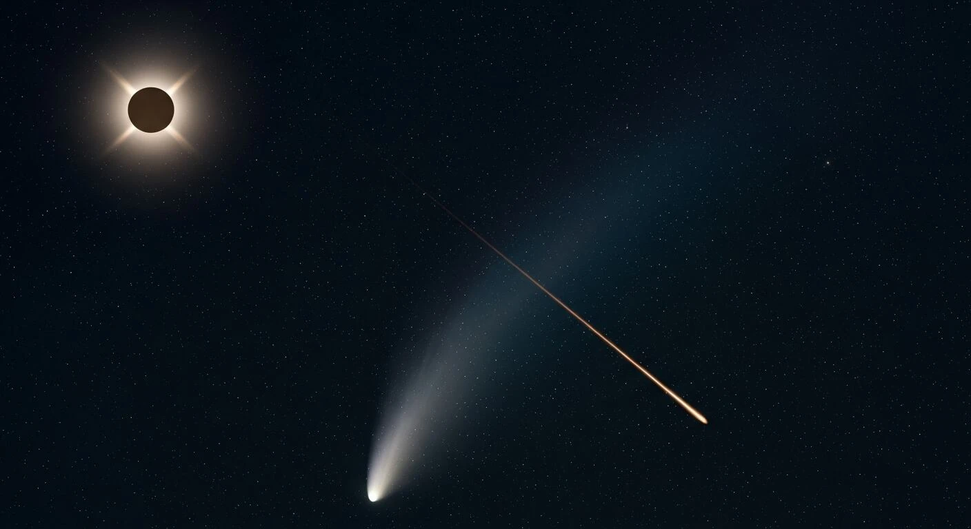 Las Perseidas alcanzan su pico mientras hay un eclipse solar total