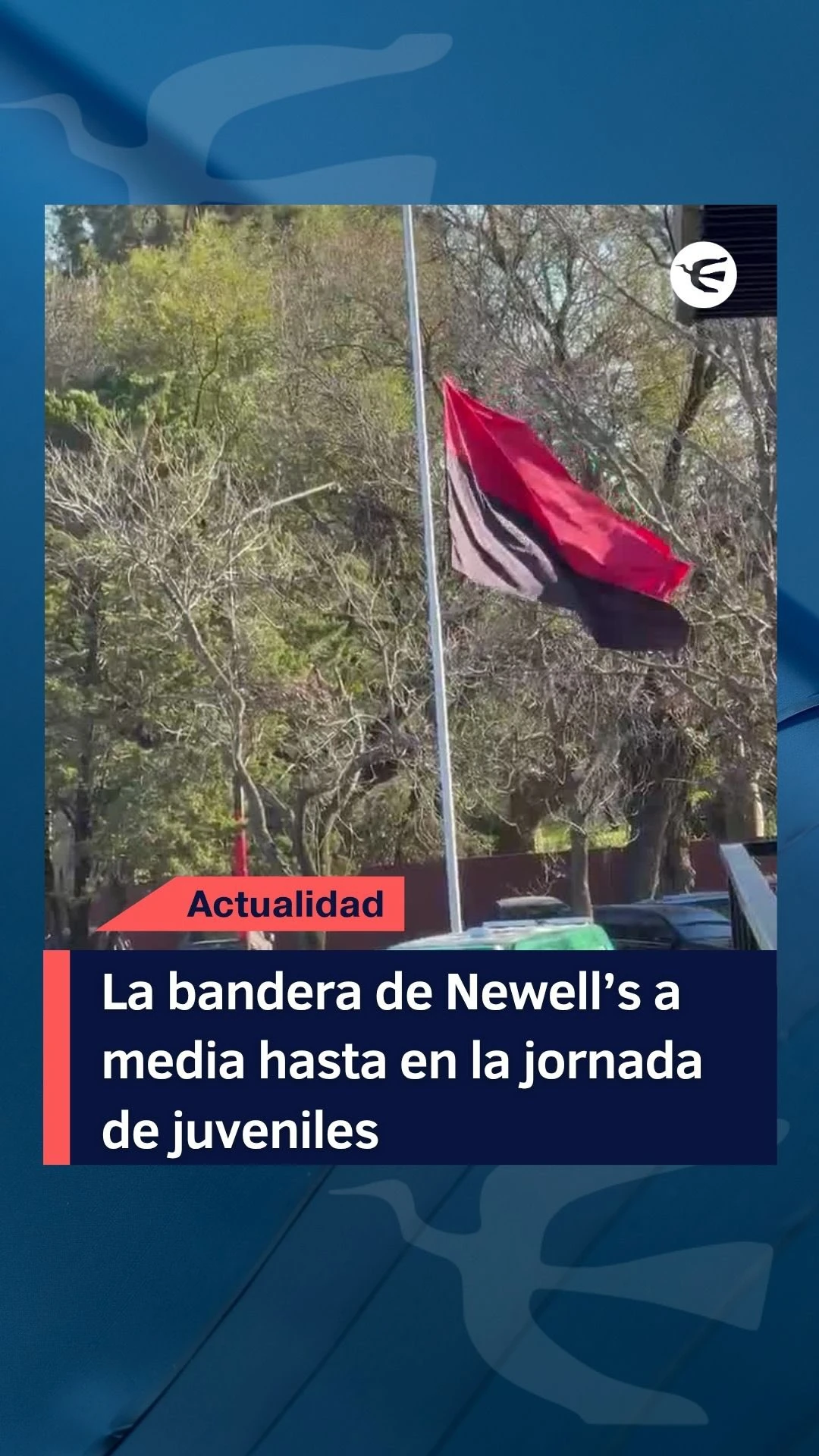 Newell's rinde homenaje a Jorge Messi con bandera a media asta en Bella Vista