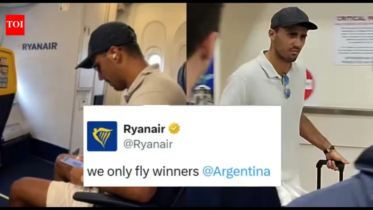 Ryanair se burla de Argentina tras vuelo de Rodri con mensaje provocador