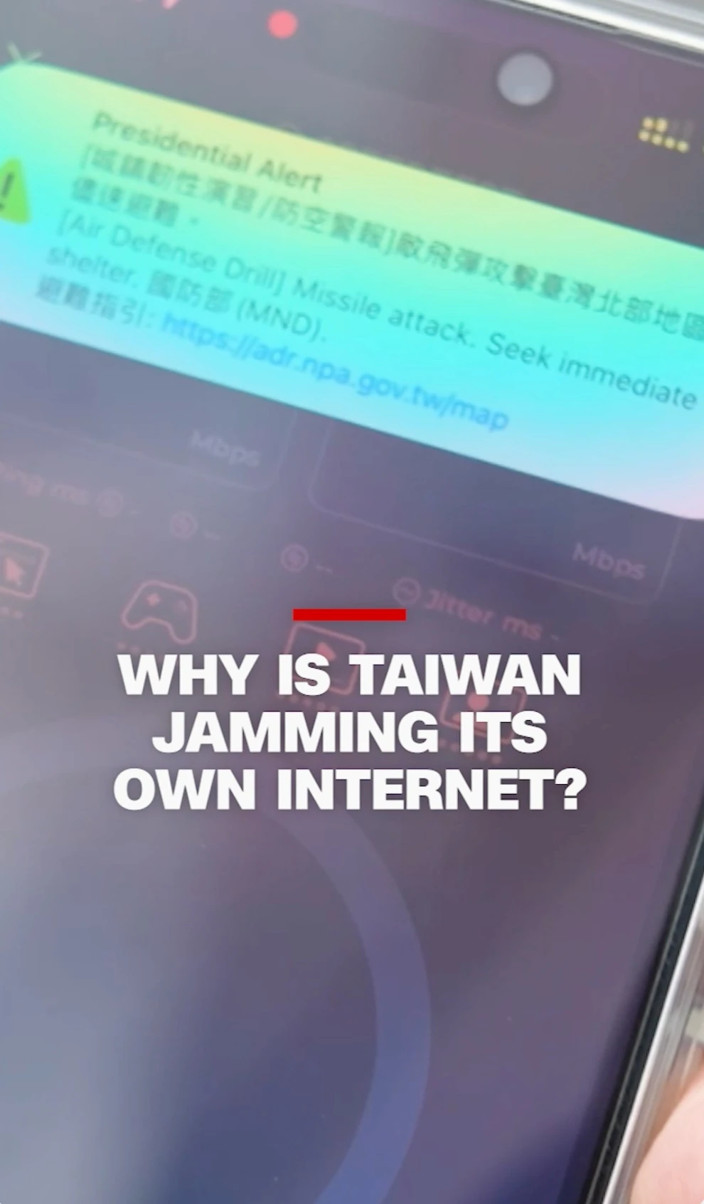 Taiwán ralentiza internet móvil en medio de su mayor ejercicio militar