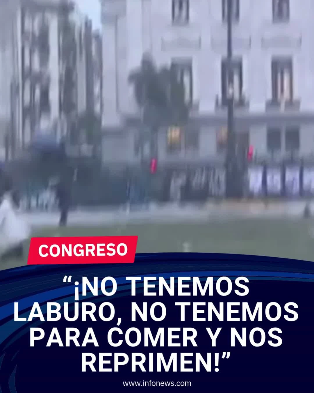 Tensión en el Congreso por protesta contra la Ley de Propiedad Privada