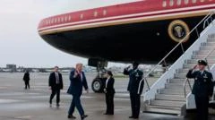 Trump revela cambio de avión por amenaza iraní tras cumbre de la OTAN