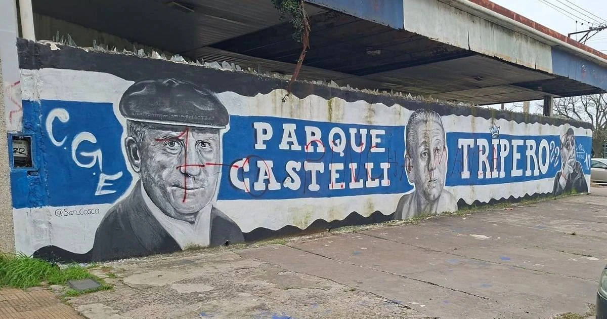 Vandalizan mural de Gimnasia horas antes del clásico platense